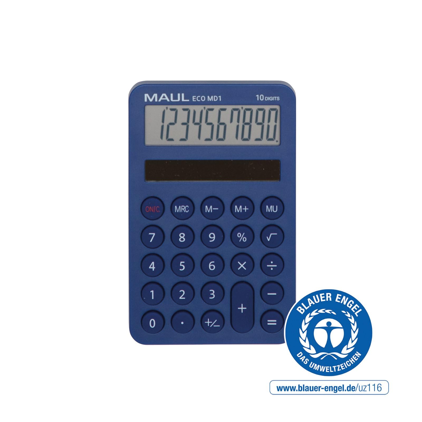 Maul Eco MD 1 Calculatrice Solaire Avec 10 Chiffres Et 5 Fonctions