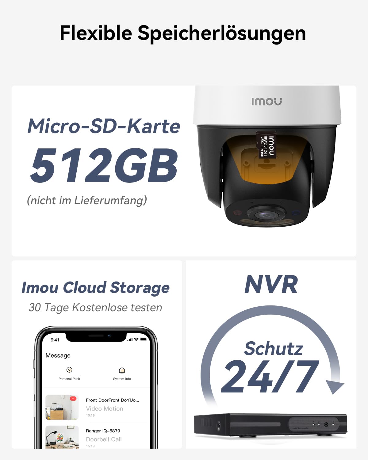 Imou 4K 8MP PoE Überwachungskamera Aussen, KI-Personen/Fahrzeugerkennung, Farb-Nachtsicht, 360° PTZ WLAN Überwachungskamera Außen, Smart Tracking, 2-Wege-Audio, Sirene, IP66 Privatmodus 512GB Lagerung