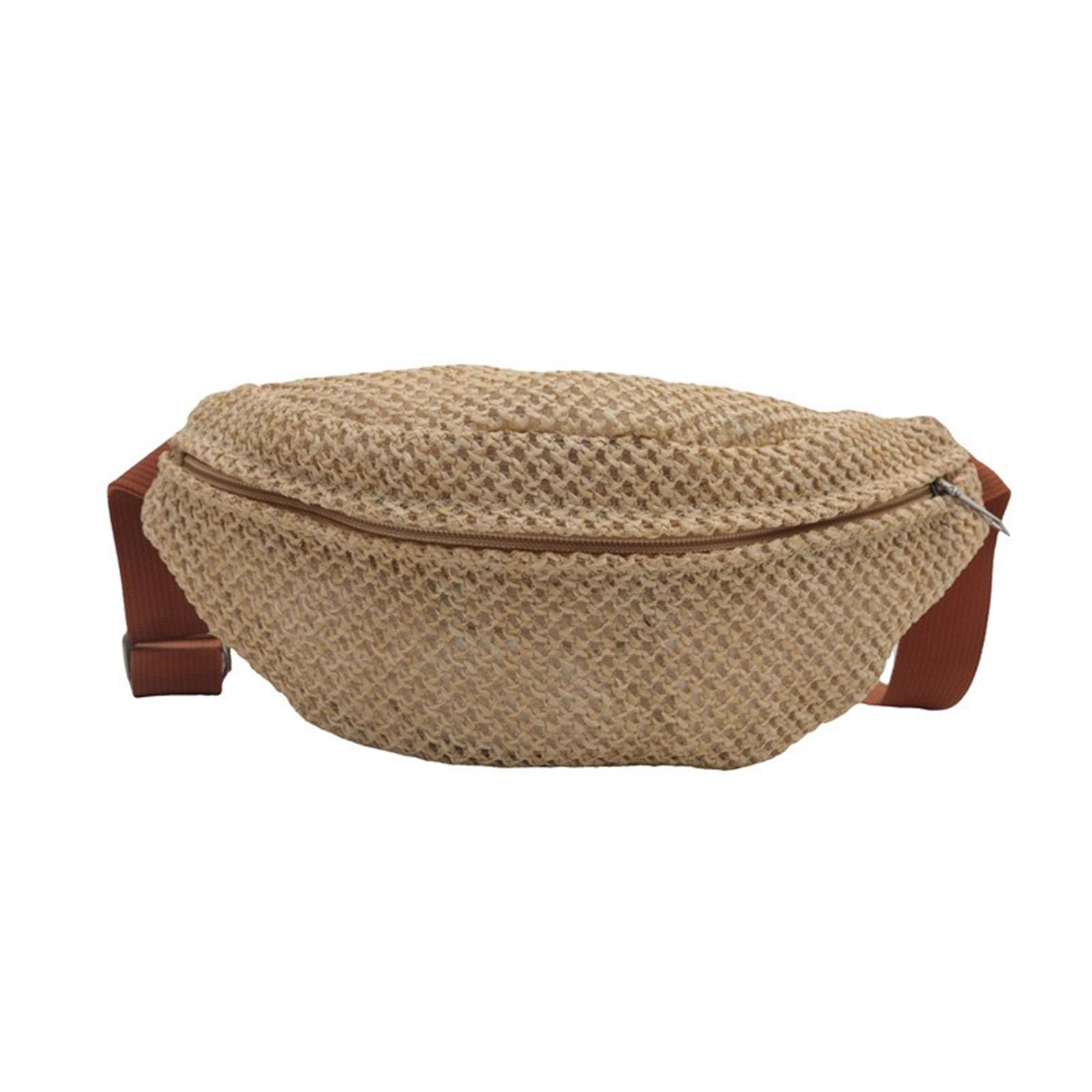 Ldabrye Handbags for Women Beach Vacation Fashion Straw Chest Bag Adjustable Strap Woven Handbag Crossbody Waist Pouches Belt Bag for Women