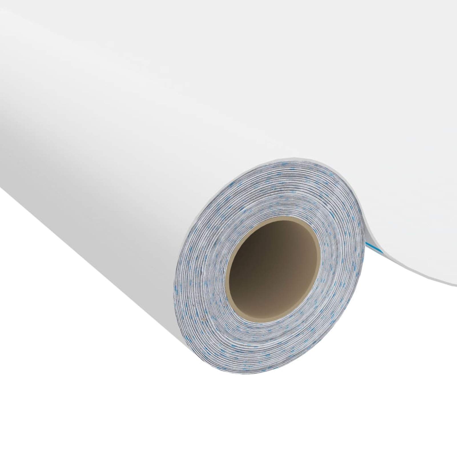 Láminas Autoadhesivas Muebles 2 uds PVC Blanco 500x90 cm, Vi para Puertas, Vi para La Cocina, Papel para Forrar Muebles