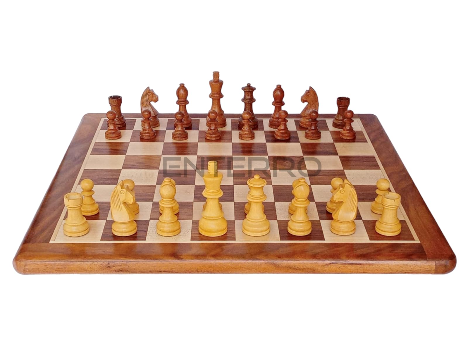 ENTERRO Wooden Chess Board Flat - 17" x 17" with Chess Pieces - King Size 3" with 2 Extra Queens - Chess Board Set Wooden for Kids Adults (B0CQR3Y8FW) Amazon Price History, Amazon Price Tracker