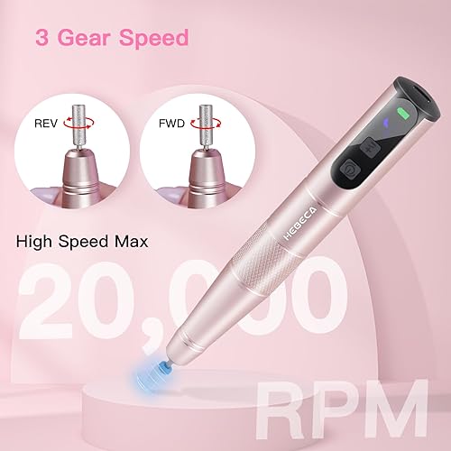 Miniatura 5 de HEBECA Taladro eléctrico de uñas PRO+ HEBECA 240 bandas de lijado, 80# 120# 150# 180#