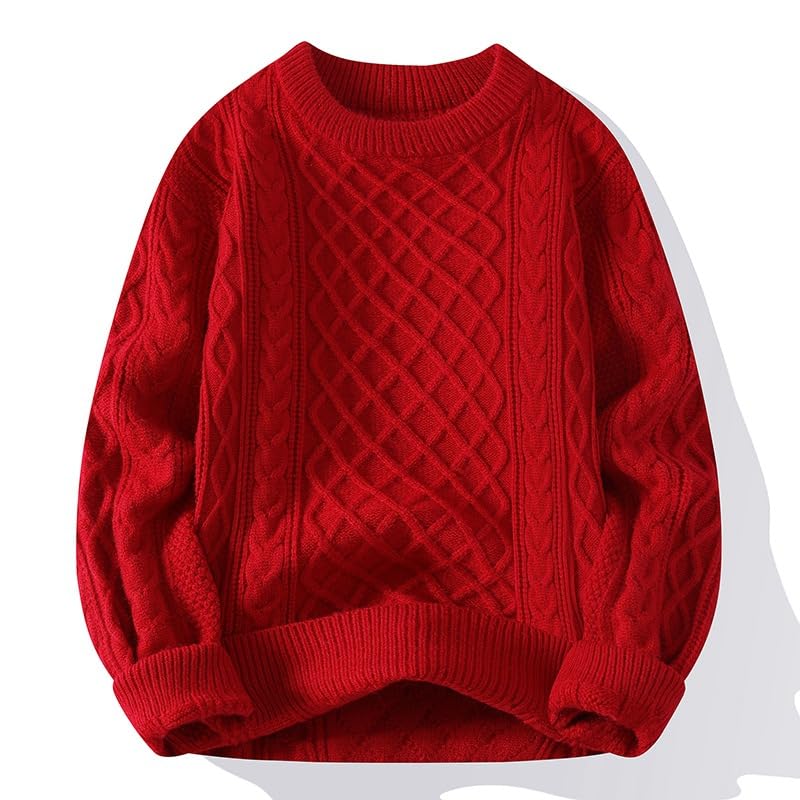 Men's Sweater Winter Plush Thickened Men's Autumn-Winter Wool Sweater3
