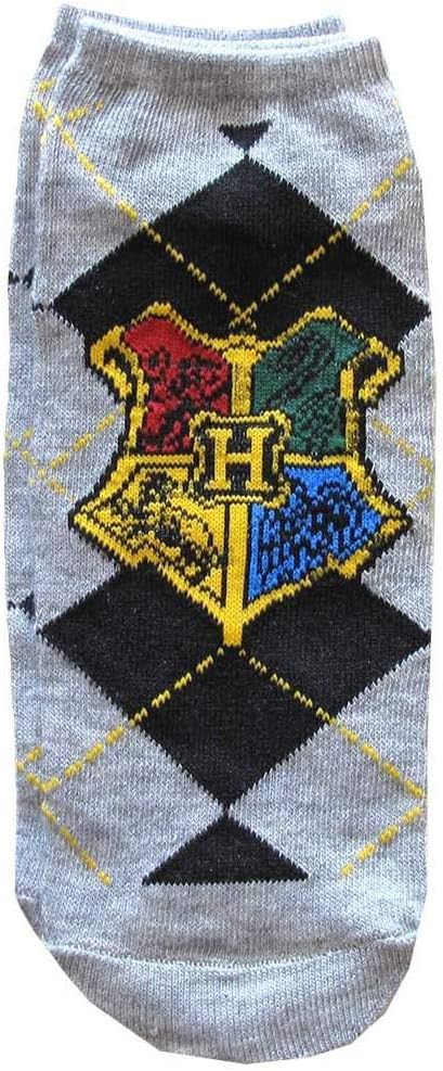 Hyp Harry Potter House Crests Argyle Pattern Juniors/Womens 5 Pack Ankle Socks - Image 4
