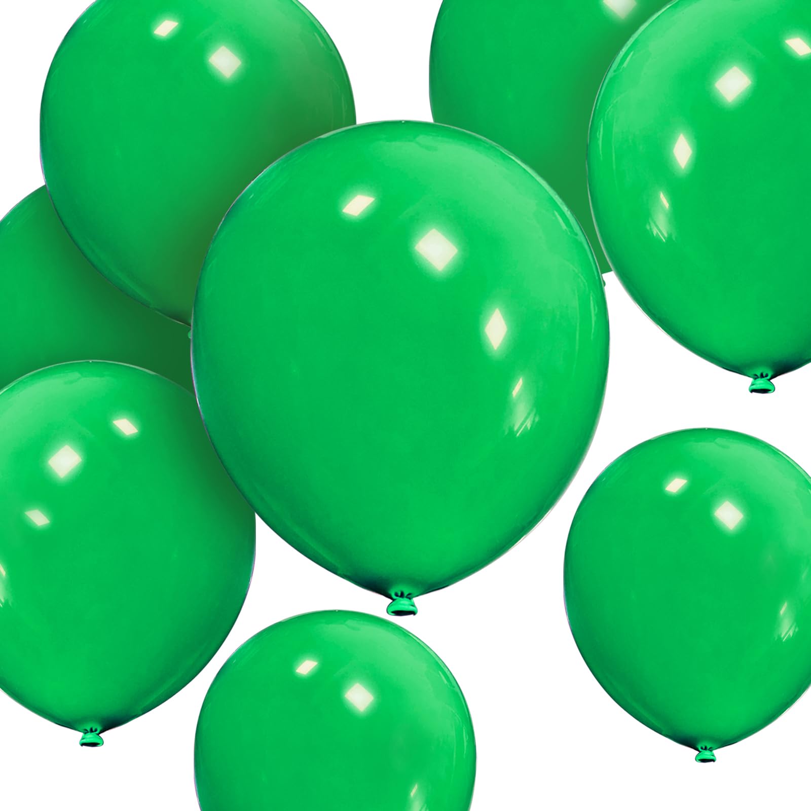 Green Balloons 12 inch 50 pack Strong Thicken Green Latex Balloons Round Helium Balloon for Birthday Kids Party Weddings Baby Shower Christmas Decorations Accessories