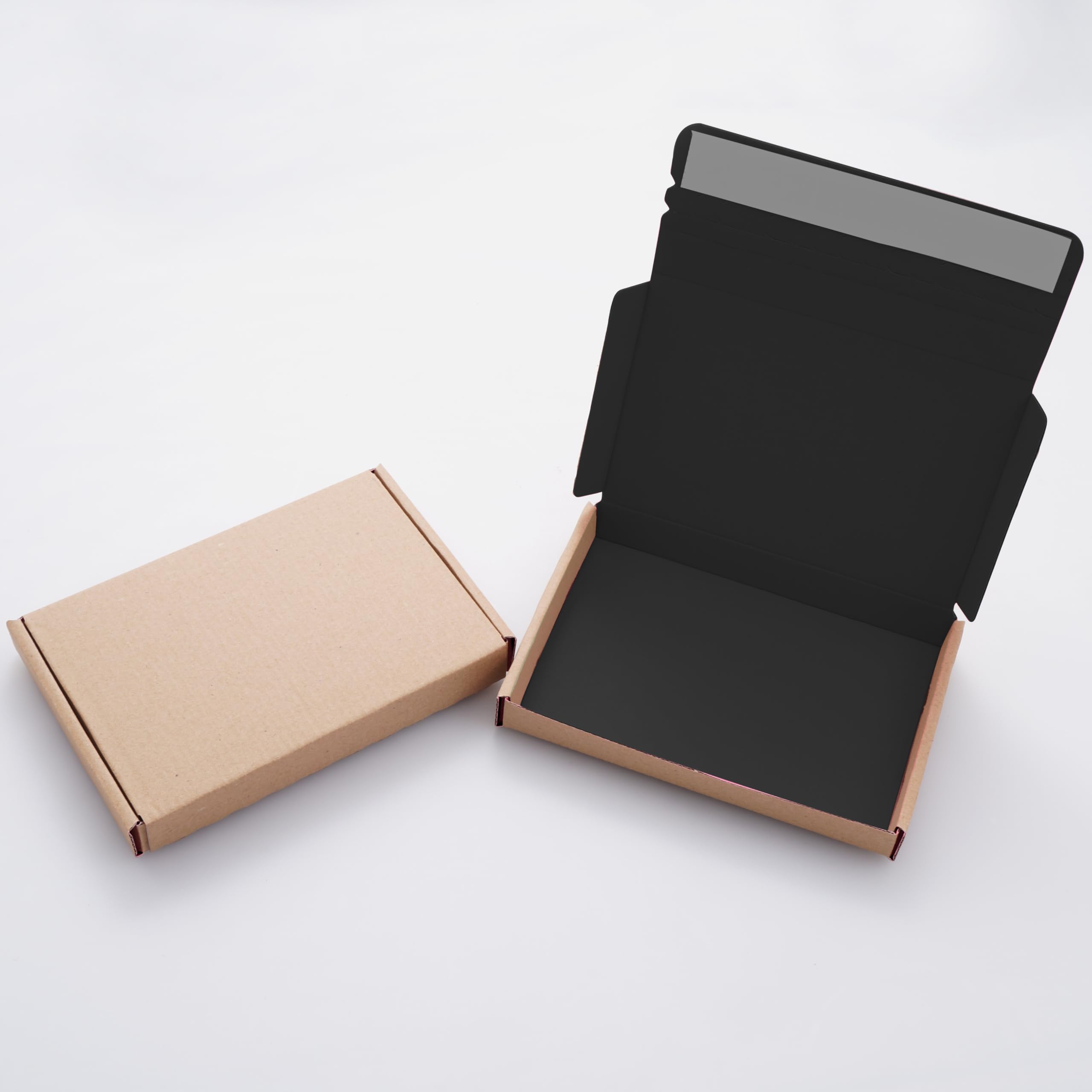 Large Letter Postal Boxes- Self Adhesive Mailing Shipping Box Strong Peel and Seal 152x107x20mm for Royal Mail Quick Seal Postal Boxes PIP (Black 100)