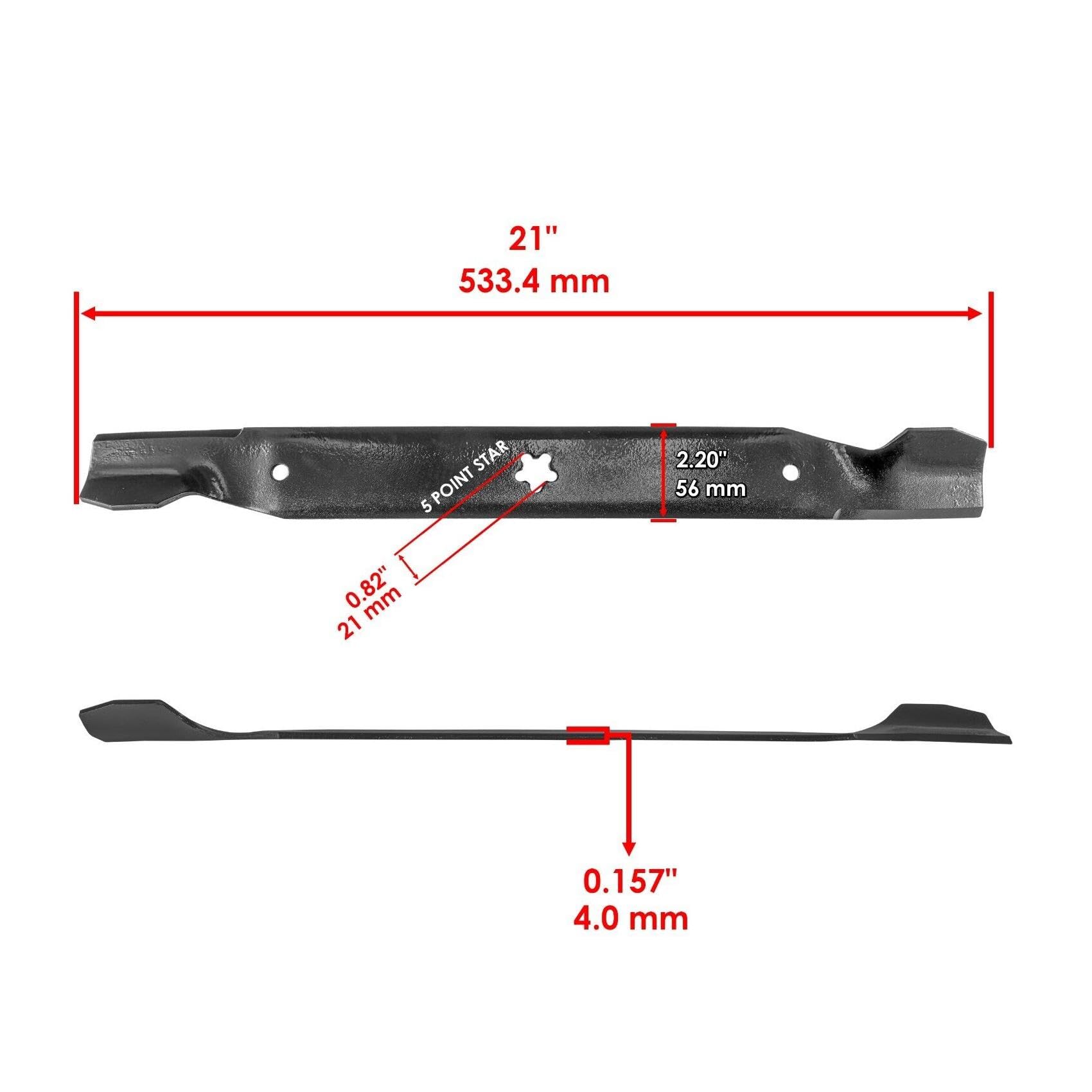Deck Blade For Poulan PO14542 PO17542 PO19542 PP12542 PP125H42 PP14542 42 2x - Foto 7