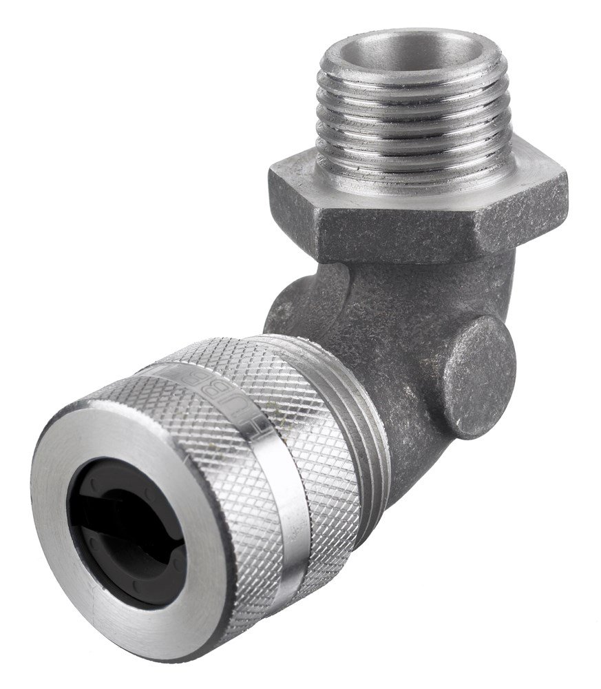 Hubbell NHC1010 Kellems Wire Management Cord Connectors, 90 Degree Male, Aluminum, 3/8