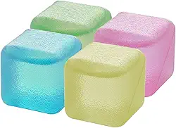 LYOR - Conjunto 12 Cubos de Gelo Reutilizável de Plástico Colorido 2,5cm