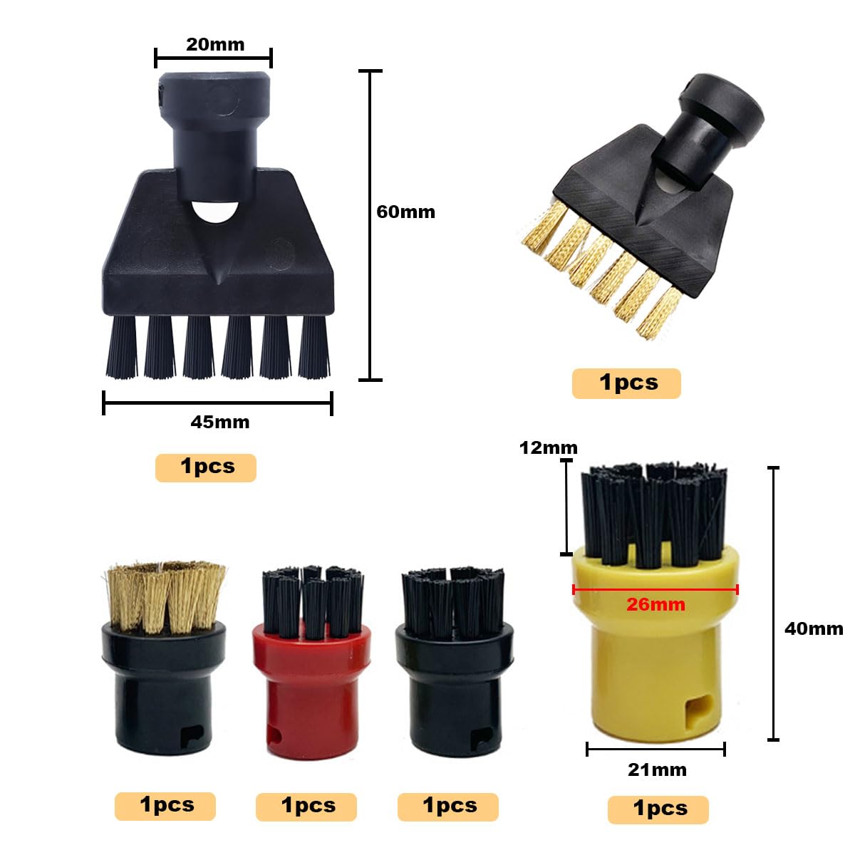 Pour SC1 SC2 SC3 SC4 SC5 SC7 CTK10 CTK20 TêTe de Brosse pour Aspirateur à Vapeur à Main Puissant Pour SC1 SC2 SC3 SC4 SC5 SC7 CTK10 CTK20 TêTe de Brosse pour Aspirateur à Vapeur à Main Puissant