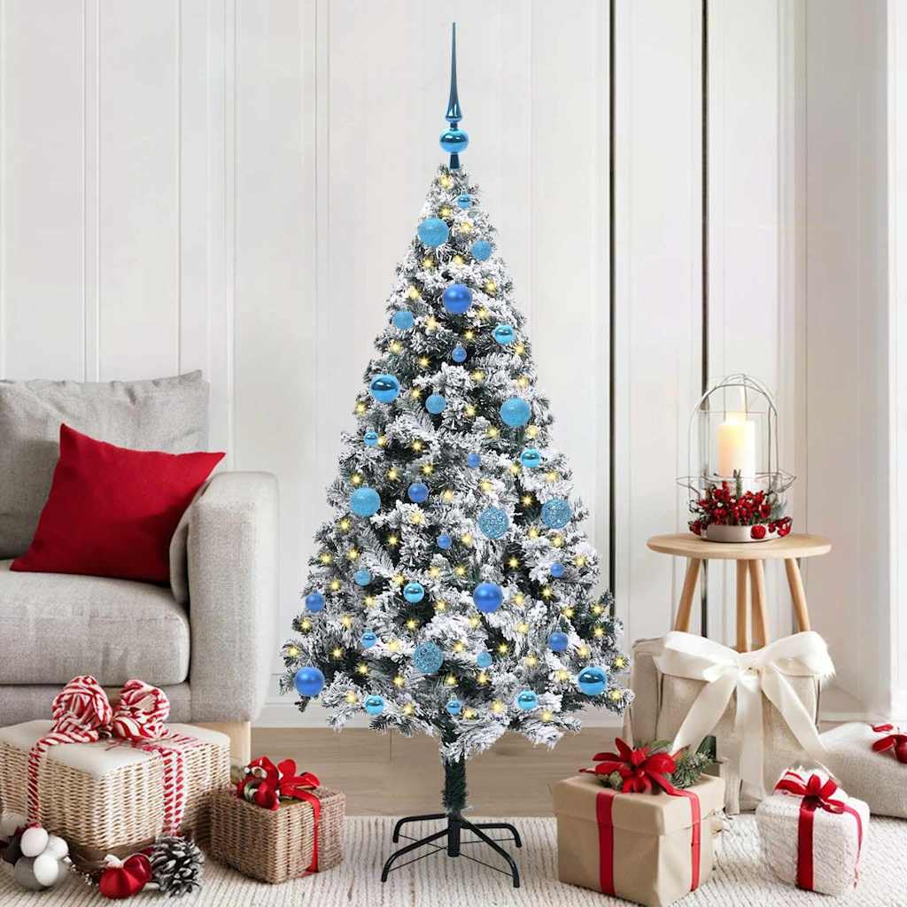 Árbol de Navidad blanco 150 cm artificial de PVC Casa y Jardín modelo 3396956