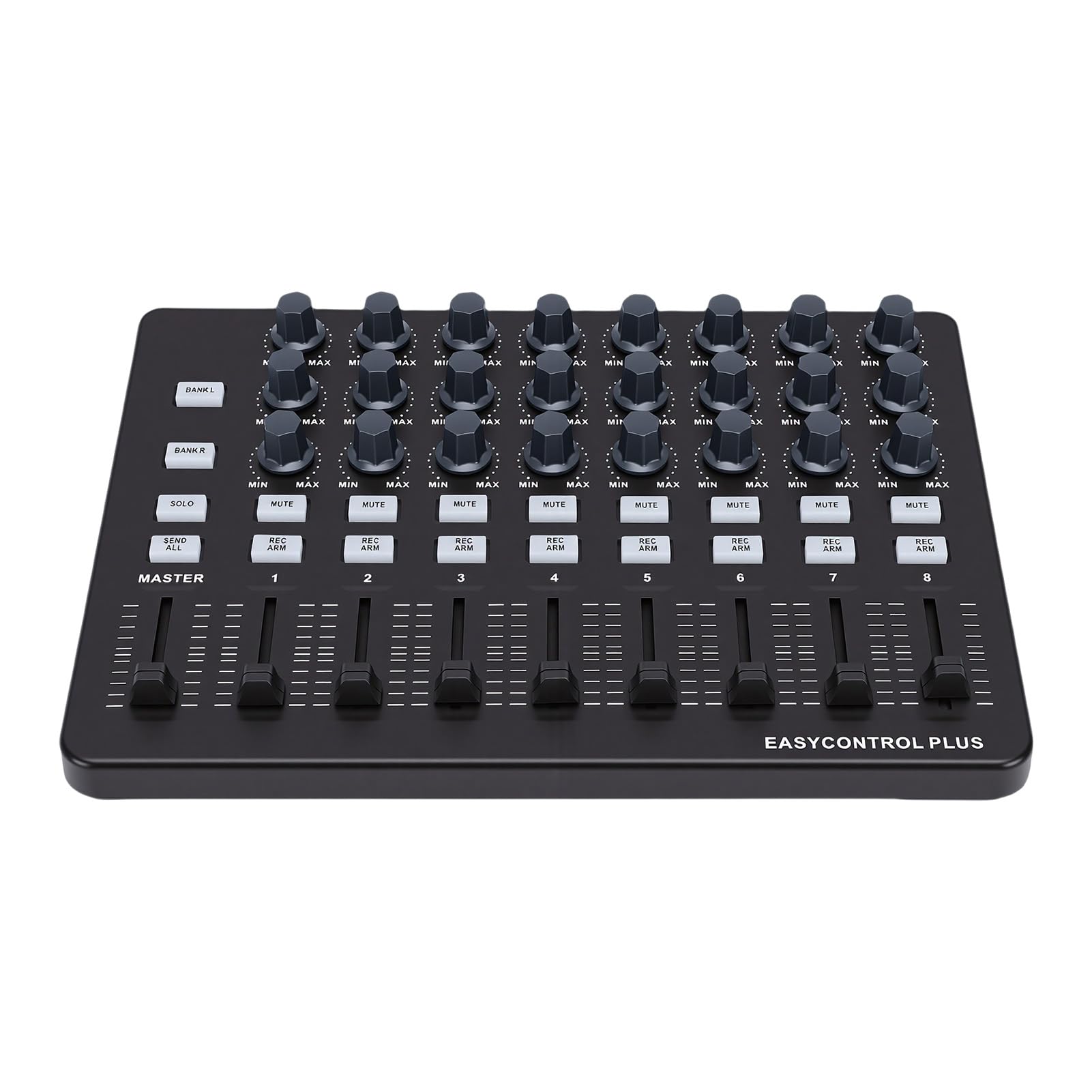 Controlador de Teclado MIDI, 24 Perillas Asignables, 9 Atenuadores, 18 Botones Programables con Sincronización con un Toque para Estudio Grabación de Producción Musical