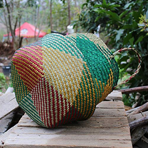 Enticerowts - Cesto portabiancheria in vimini, in