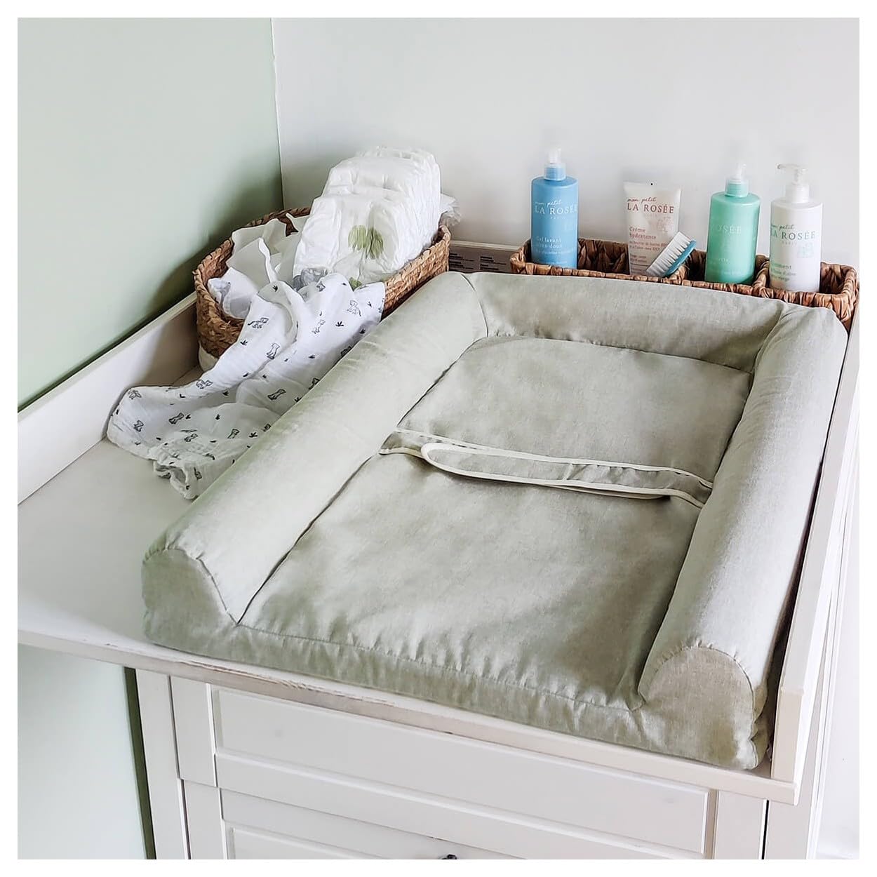 Matelas à langer Mat' Confort kaki chiné