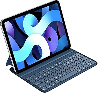 HOU iPad Air 5th Generation Case with Keyboard(2022), Also Compatible For iPad pro 11 inch (4th/3rd/2nd/1st),iPad Air 4th Generation Folio,Ultra Slim,Magnetic Charging,Adjustable Angle