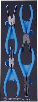 KING TONY 9-44214Gpv Circlip Plier Set For Eva Trolley, 4 Pieces