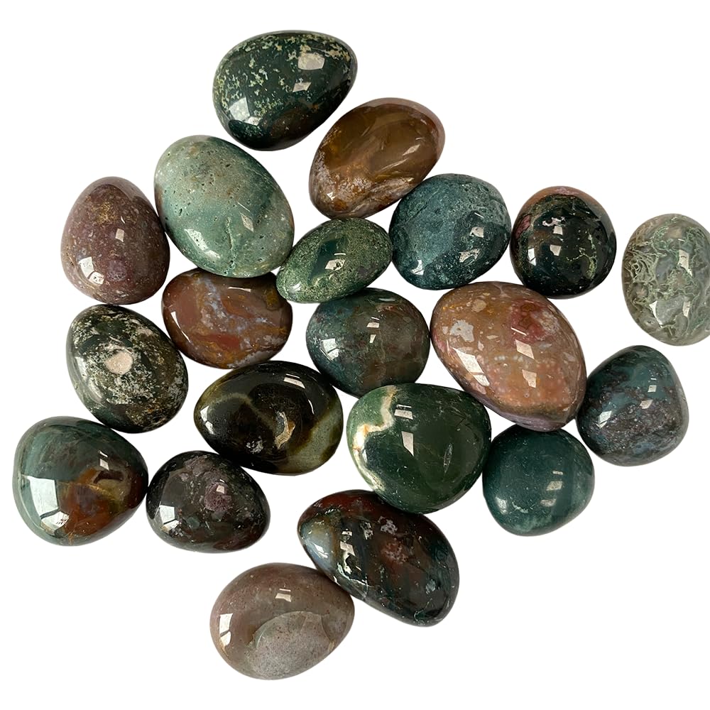 VIE Tumbled Crystals, 250g Pack, Ocean Jasper