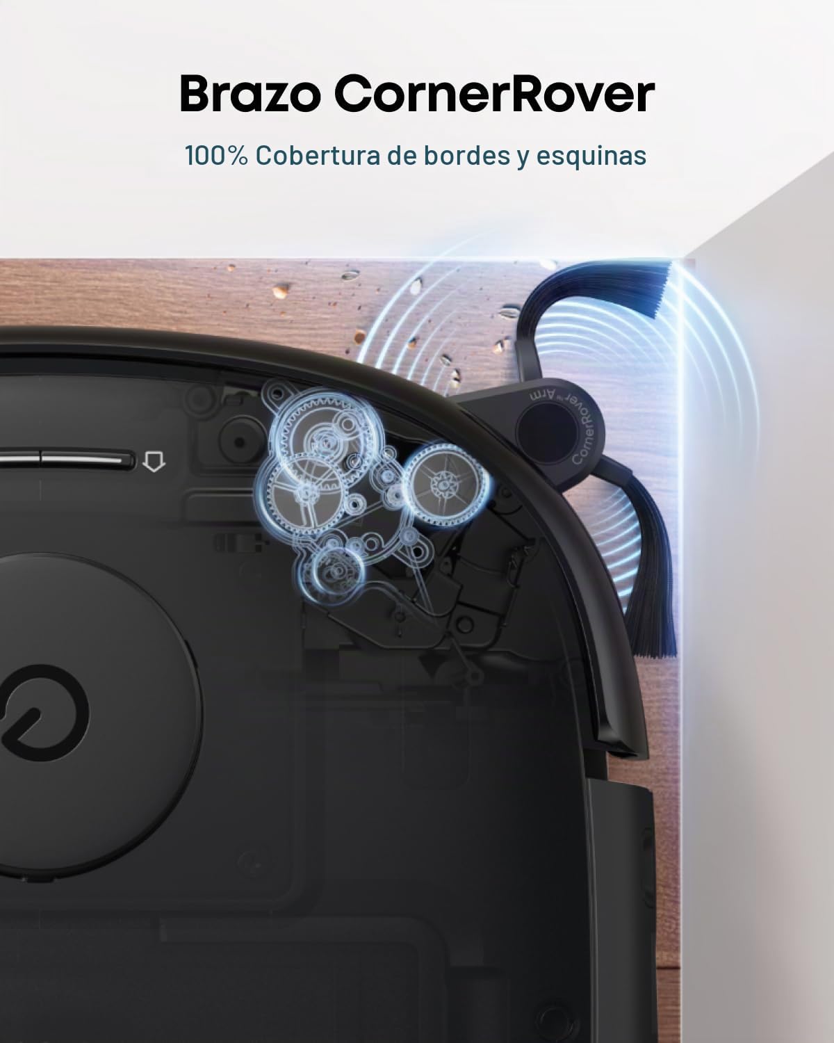 eufy Robot Aspirador Omni E25 Robot Aspirador y fregador 20.000 Pa | Sistema HydroJet, cepillos desenredantes DuoSpiral, Brazo CornerRover, estación Todo en uno | Sistema HydroJet, cepillos desenredantes DuoSpiral, brazo CornerRover, estación todo en uno