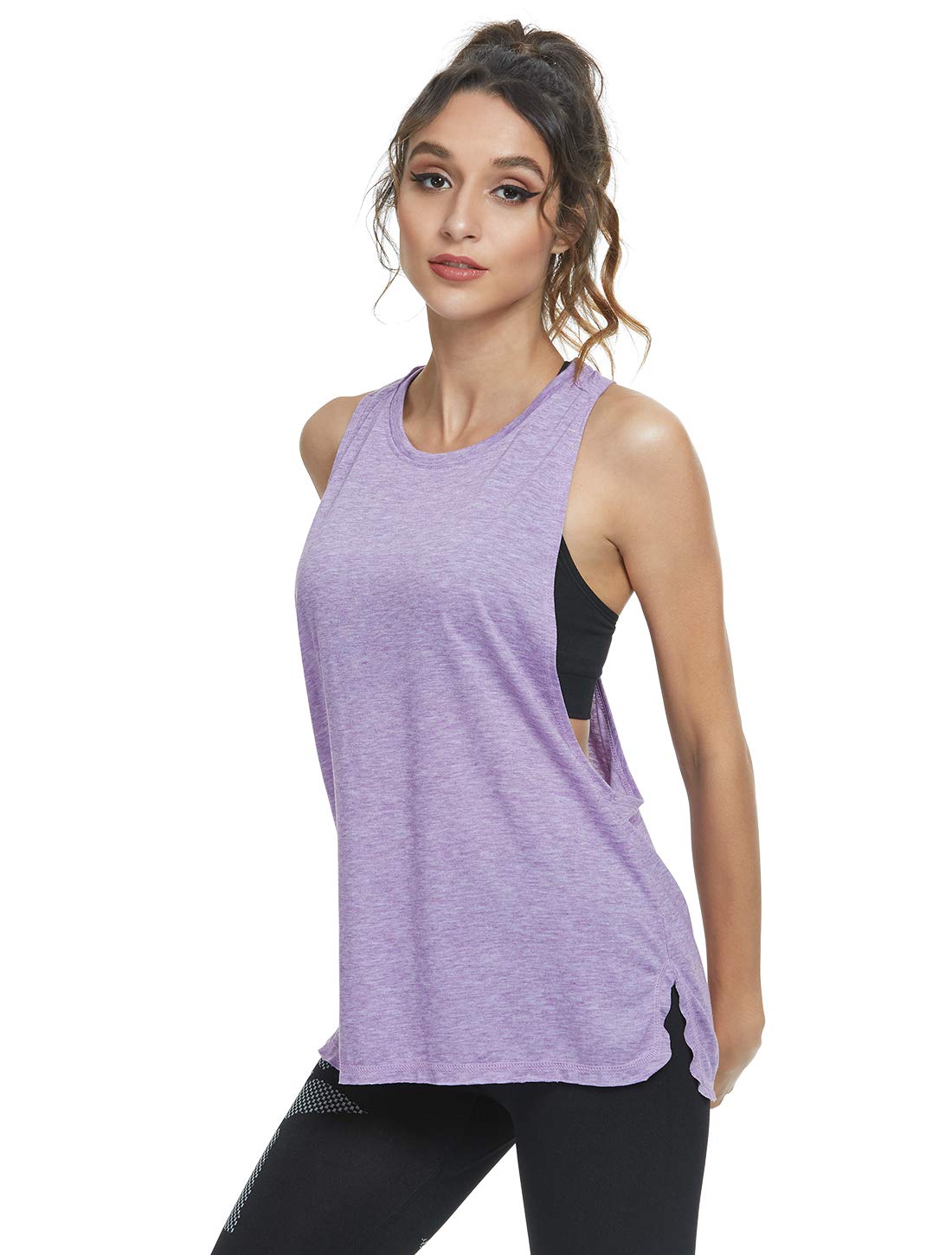 Cosy Pyro Workout-Tanktops für Damen, leichtes Lauf-Tanktop, Basic-Top, ärmellos, athletisches Yoga-Shirt, 4 Stück