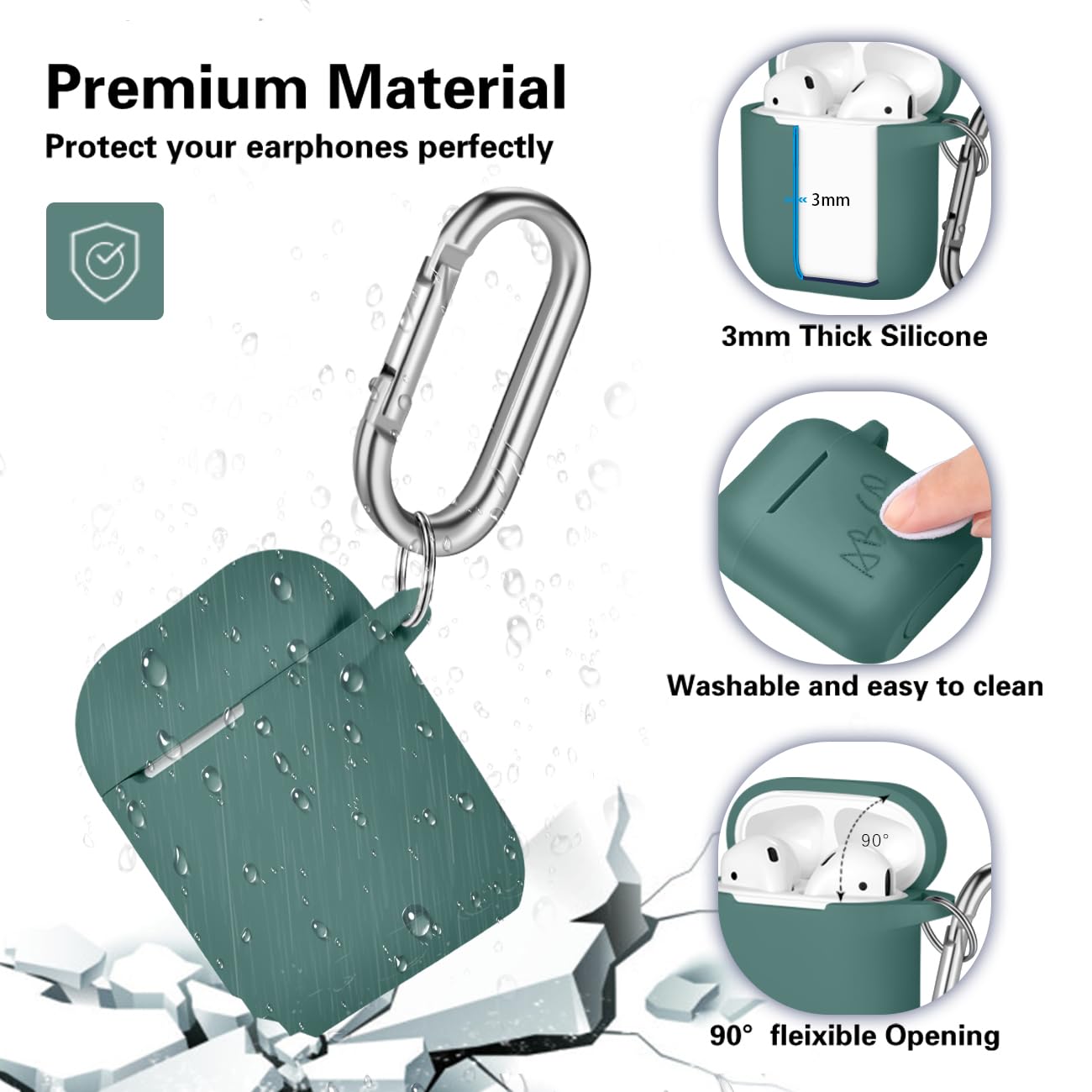 Maledan Compatible with Airpods Case 2 & 1 - Image 3