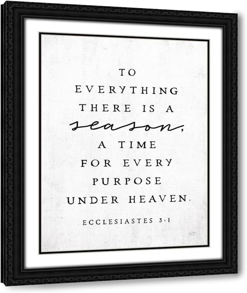 ArtDirect To Everything There is a Season Custom Framed Art Print Giclee Print or Canvas Options with Various Sizes and Customization by Lux + Me Designs