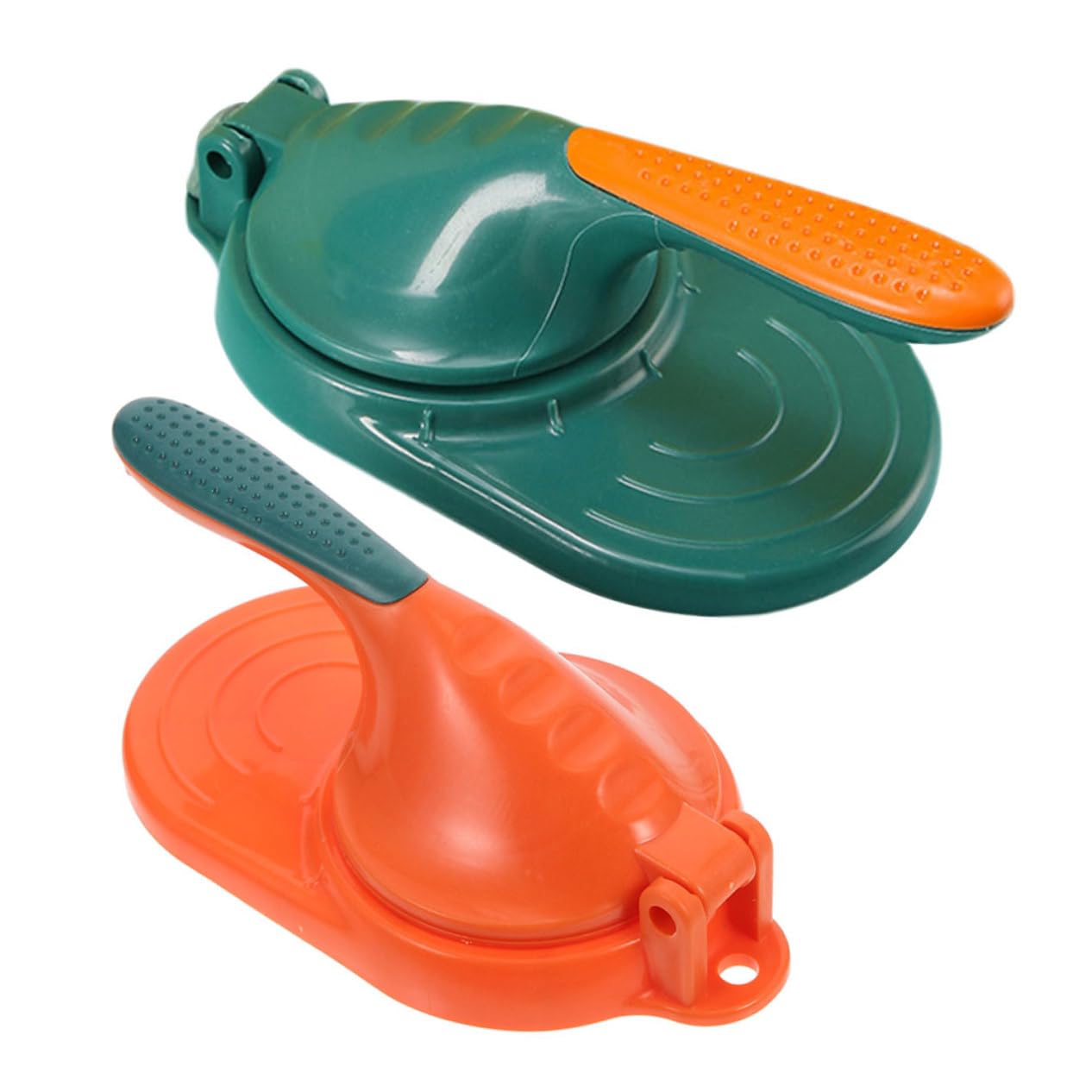 Mikinona 2pcs Plastic Dumpling Molds Press Mold Pressing Tool Dumpling Skin Press