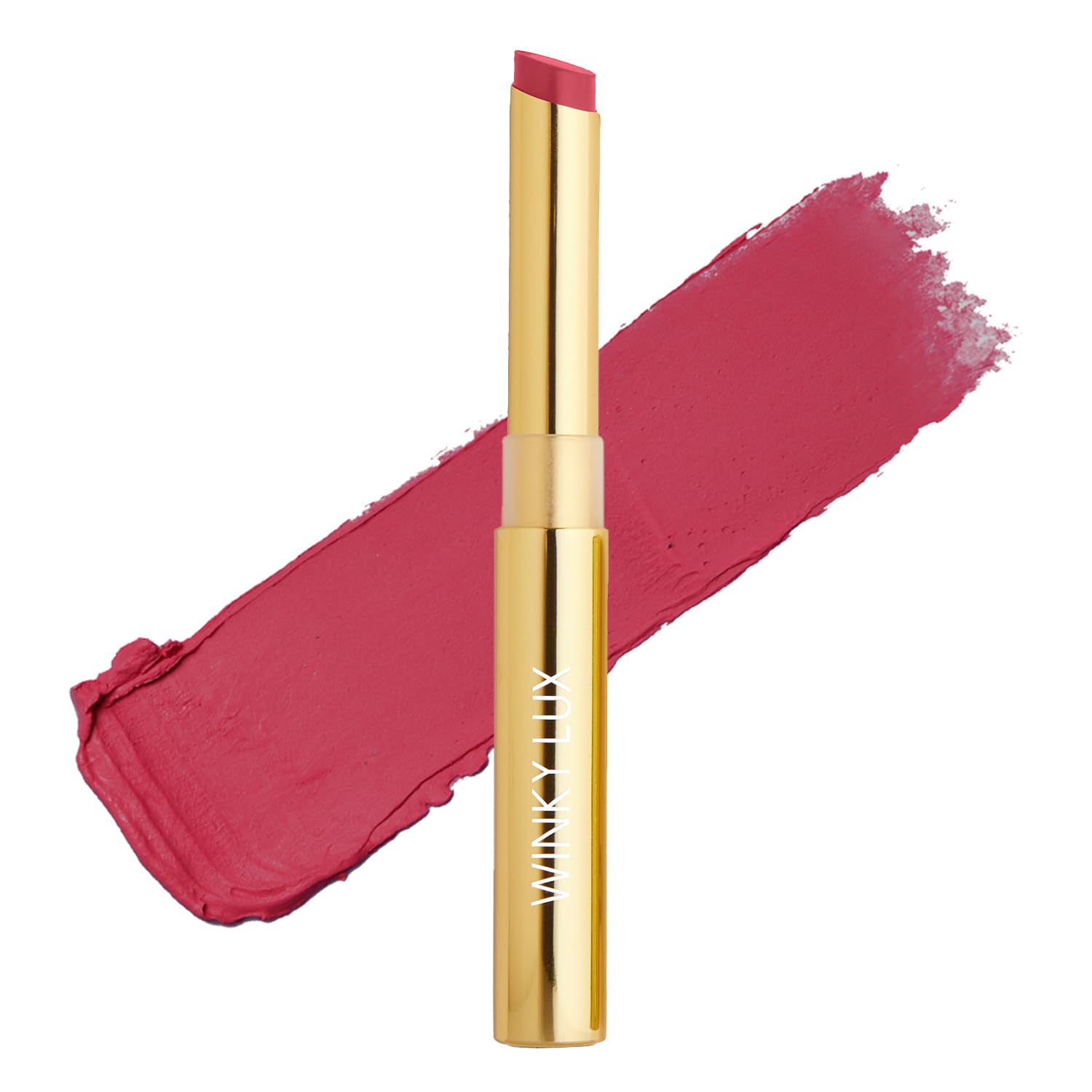 Winky Lux Skinny Plump Demi Matte Lipstick - Rose Hotel, Cool Pink