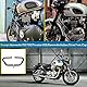 Crash Cage Bars für Bonneville Bobber T100 T120 Straße Twin Cup Thruxton 1200 R Motorrad Stahl Autobahn Motorschutz Stoßstange Rahmen Fallschutz 2016 2017 2018 2019 2020 2021 (Schwarz)