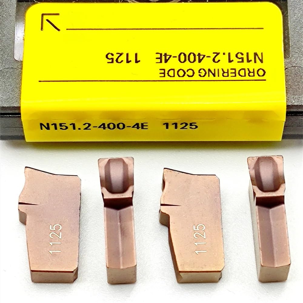 10 pezzi Parti metalliche N151.2 200 300 400 4E 1025 1125 | Inserti in metallo duro Fresa Utensile da taglio Taglierina indicizzabile N 151.2(N151.2-300-4E_1025)