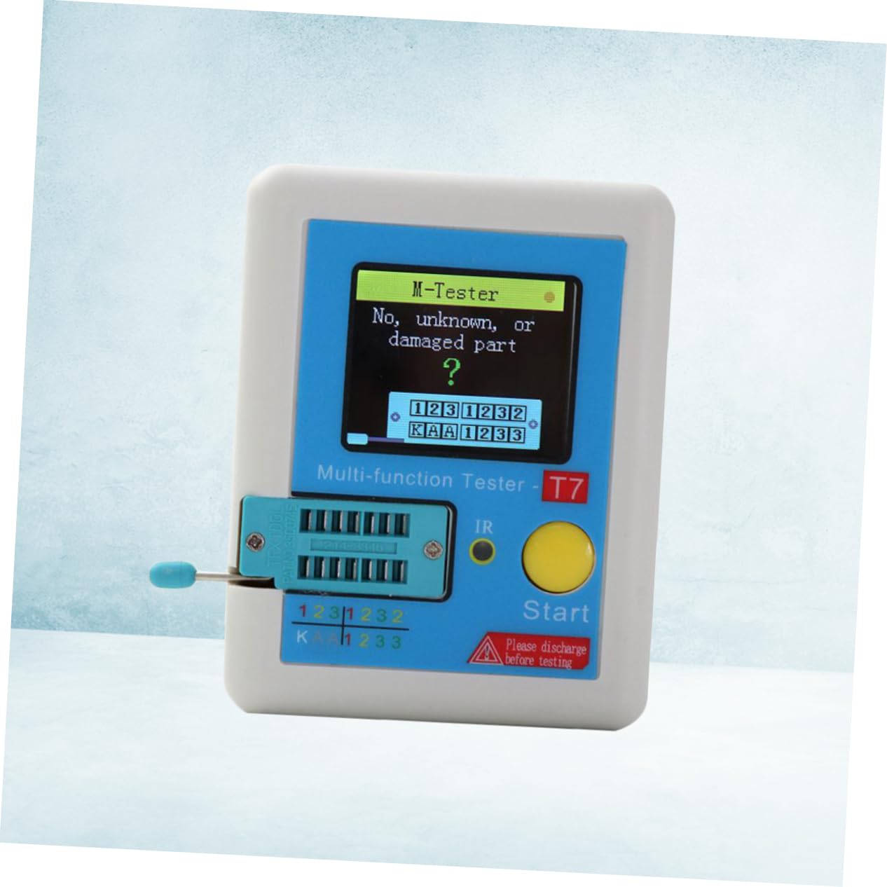 1pezzi Tester Induttanza Colori Misuratore e Capacità Per Componenti Elettronici Multi-