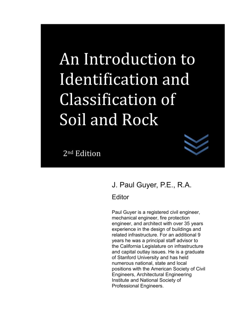 An Introduction to Identification and Classification of Soil and Rock. G<|