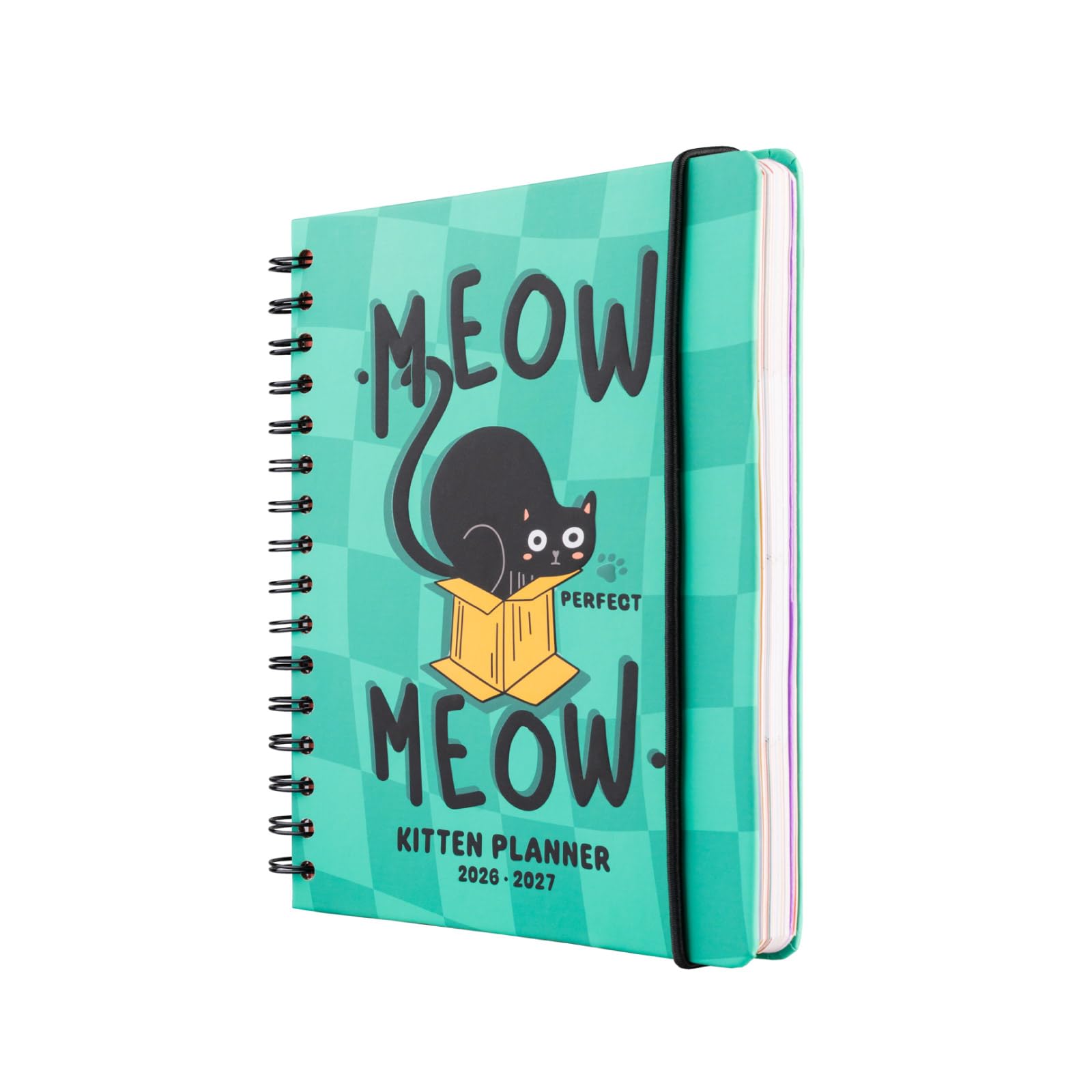 Grupo Erik A5 Academic Diary 2026-2027 Week to View - Meow Meow Cat Gifts | Back to School Planner 2026-2027, Mid Year Diary 2026 2027, A5 Weekly Planner | Cat Stationery Gifts