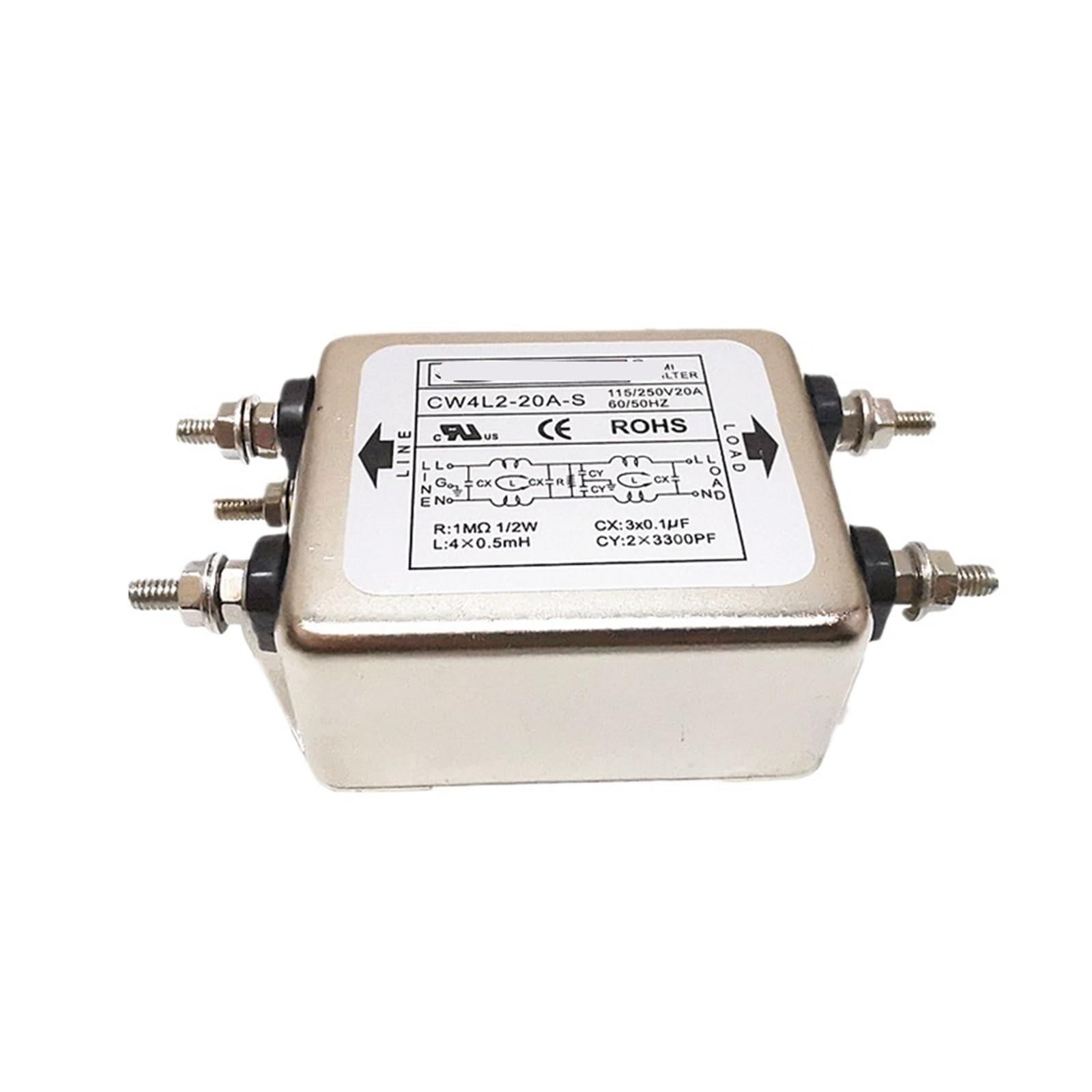 Filtre d'alimentation CW4L2-20A -S monophasé 20A anti-interférence