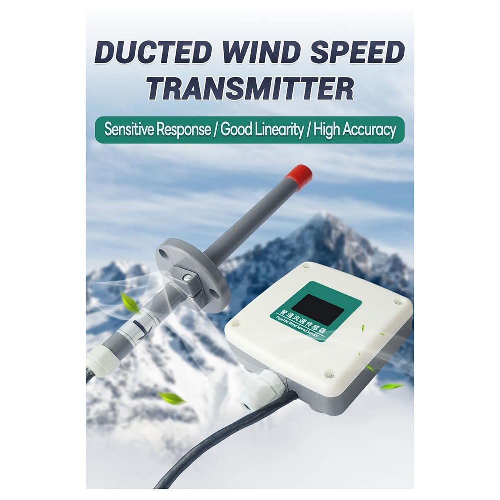 0-30M/S TuberíAs Sensor de Velocidad del Viento 0-10V Transmisores Detectores de MedicióN de Volumen de Velocidad del Aire de PlomeríA de Alta PrecisióN