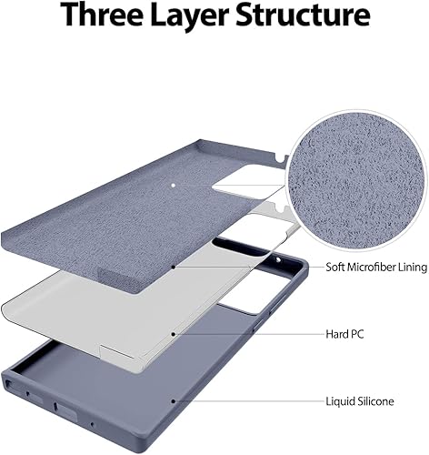 Miniatura 4 de Goospery Funda de silicona líquida para Galaxy Note 20 Ultra (6.9 pulgadas - 2020), sedosa, suave al tacto, protección de cuerpo completo, a prueba