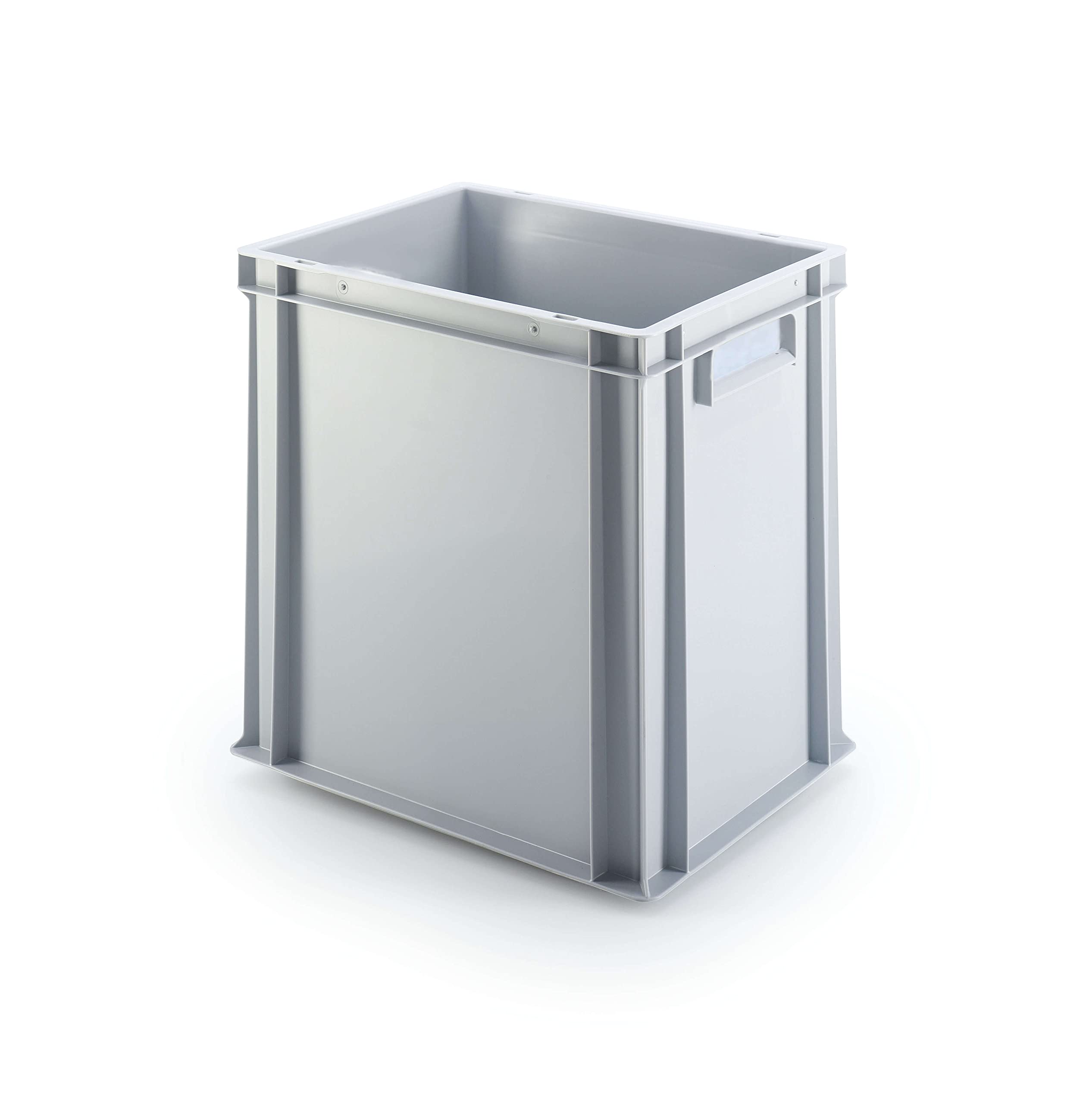 aidB Eurobehälter - Einzel - grau (400 x 300 x 400 mm, Geschlossene Griffe)