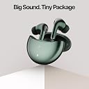 Fire-Boltt Aero TWS Earbuds Custom EQ, Wireless Bluetooth 5.4, Music & App Support, 50H Playtime, Fast Charging Case, 50ms Low Latency for Gaming, Touch Controls, IPX4 Waterproof, Clear Calls - Green gallery image