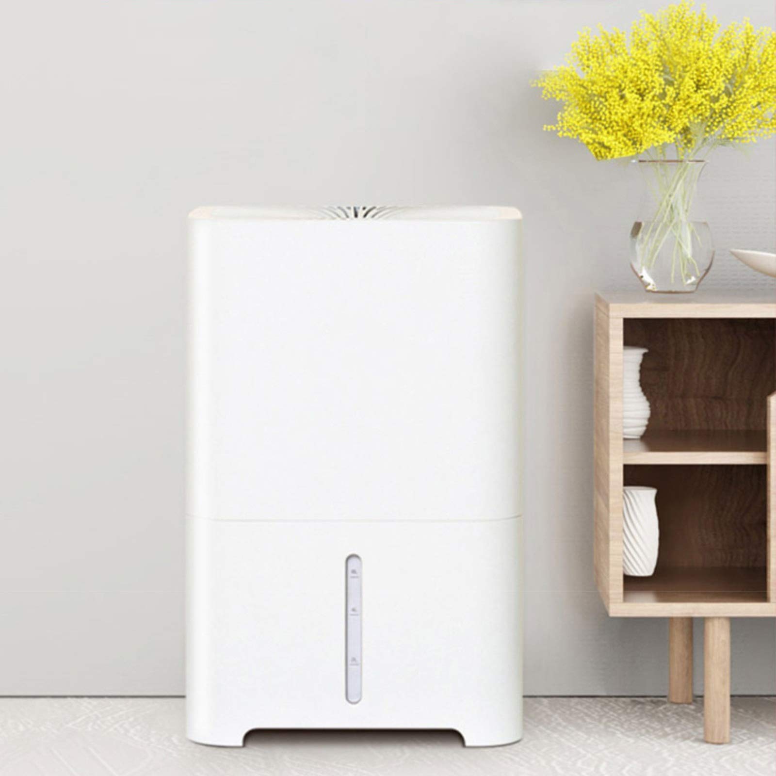 Umidificatore, umidificatore ad Aria umida da 50 Gradi, Grande capacità Senza Nebbia, umidificazione evaporativa Senza Nebbia Bianca