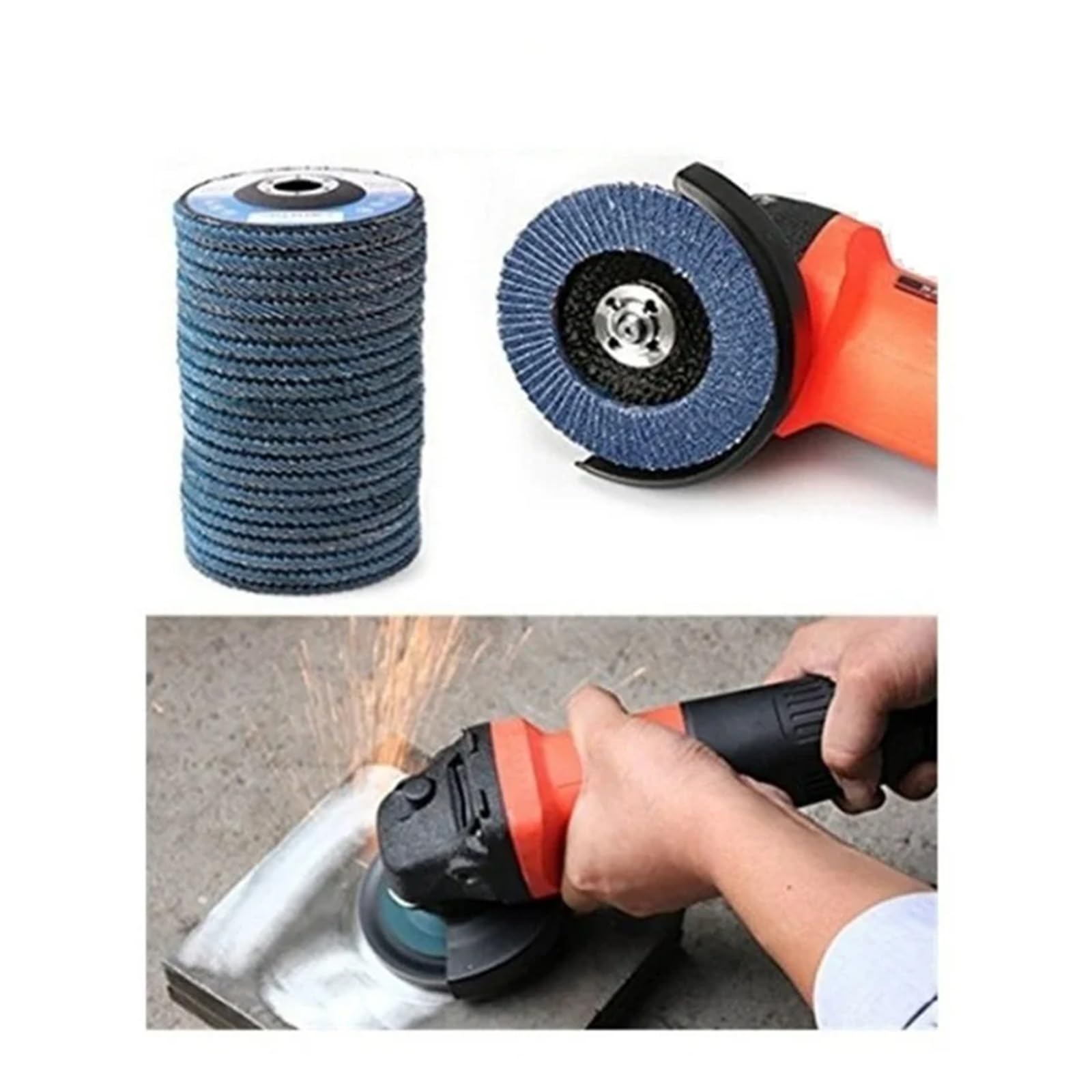 Tarcze szlifierskie 5/10 szt. 40/60/80120 szlifierka kątowa do usuwania rdzy polerowanie 115/125 mm (115 mm, 120 szt., 10 sztuk)