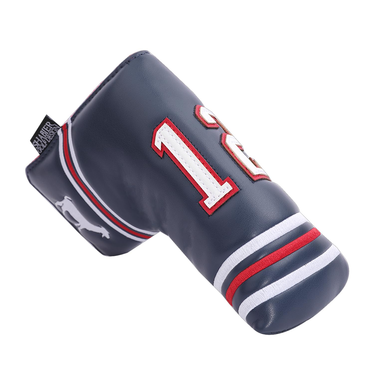 Housse de protection pour putter de golf avec design n°12 Bleu foncé