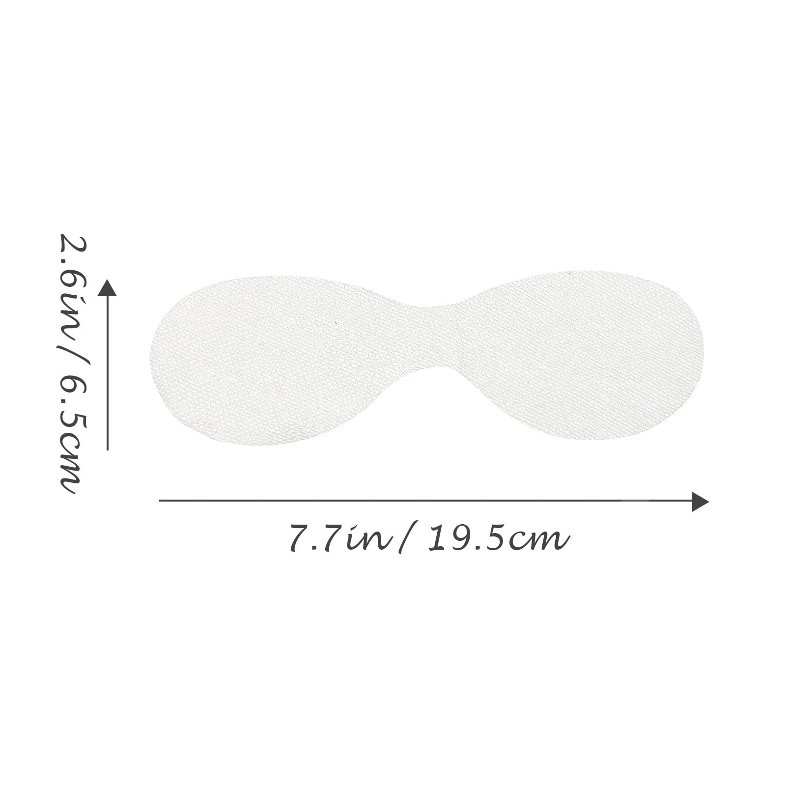 Mascarillas para Ojos DIY de Tejido Blanco, 600 Piezas