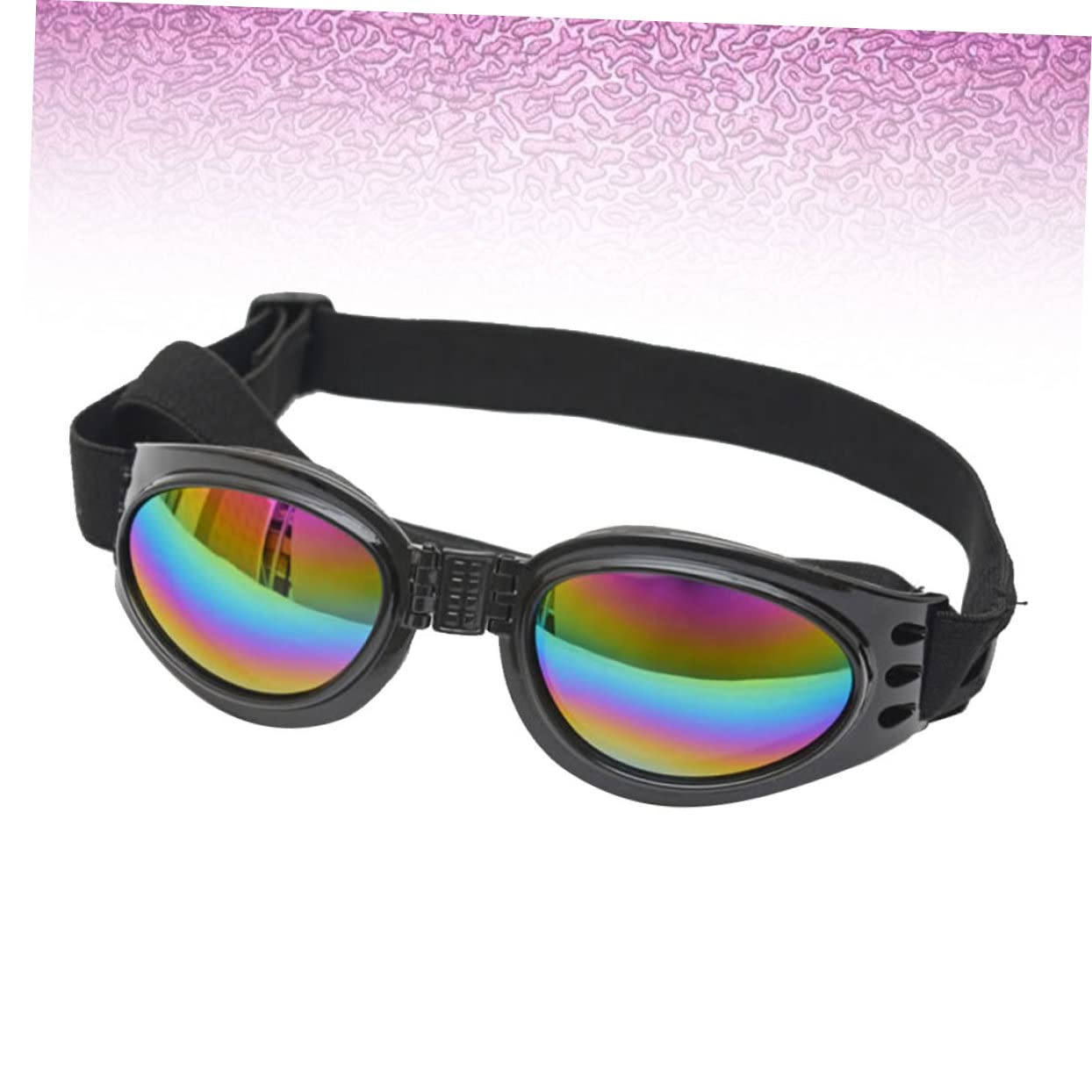 Toddmomy Dog Sunglasses Eye Protection Goggles with Stretchy Strap Uv Shield for Blind Canine