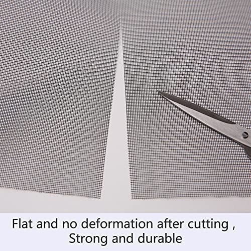 Joofan Window Screen Replacement, Diy Adjustable Encrypted Mesh Window Screens Mesh For Window Doors, Patio Entry Porch Screens Mesh, Curtain Net(40''X125'',Black) #TOP4
