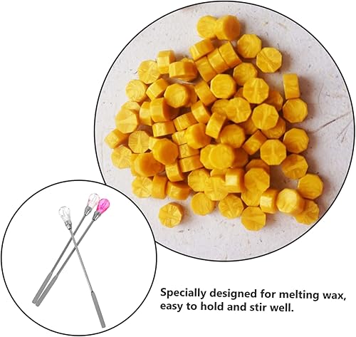 Miniatura 3 de 3 varillas de mezcla de cera de sellado, varillas de agitación portátiles para cera derretida, ideales para sellar botellas de cera y sellar cera