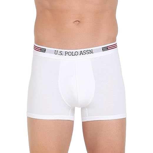 Mens Solid Cotton Mid Rise Trunks - Pack of 1