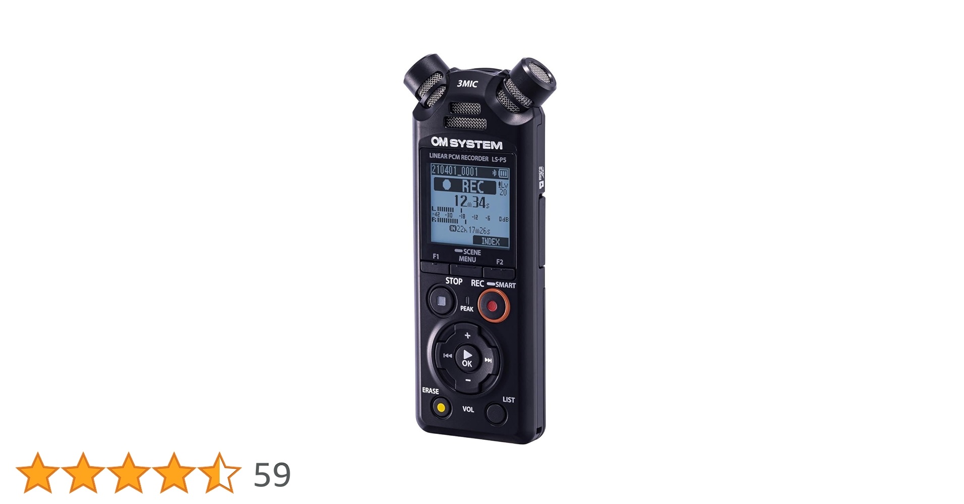 【新品未使用】OM SYSTEM LS-P5 OM SYSTEM Olympus LS-P5 PCM Recorder with tresmic 3