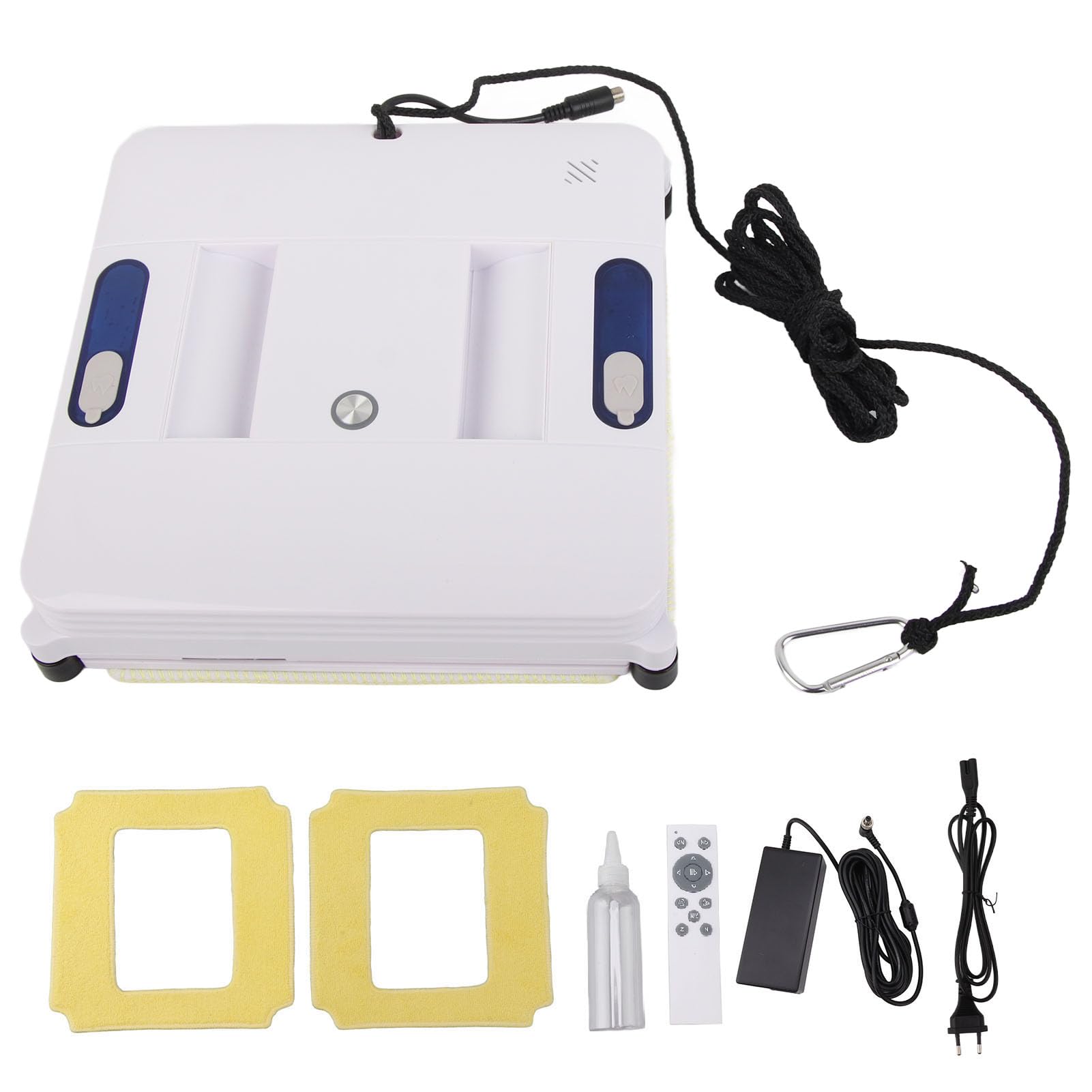 Robot de limpieza de ventanas con doble pulverización de agua, limpiador de vidrio inteligente automático para paredes planas, mesas, pisos, techos, control remoto