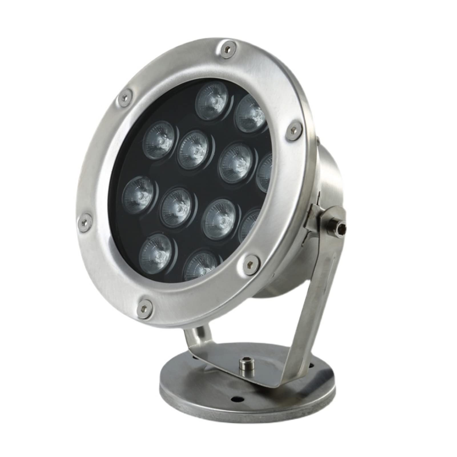 Lámpara Subacuática LED Luz De Estanque Impermeable IP68 Bajo Voltaje 12/24V Acero Inoxidable Focos De Fuente Sumergible para Piscina Cascada Jardín Iluminación del Paisaje (Color : Green, Si