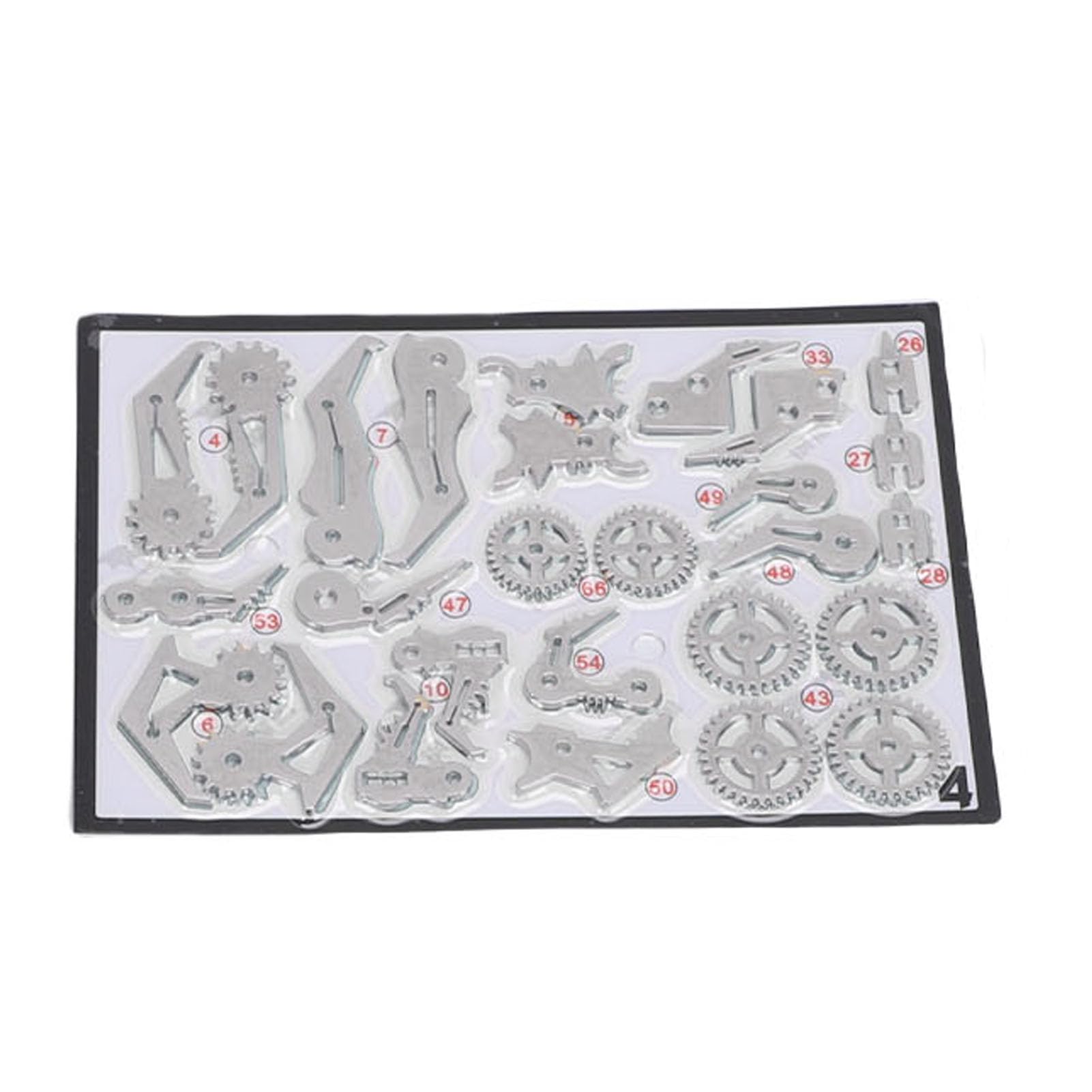 Generic Zestaw Modeli Metalowych 3D do Budowy Szczegółowych Klocków Mechanicznych dla Dzieci i Dorosłych Bezpieczny materiał Metaliczny 18x17x11cm (SILVER)