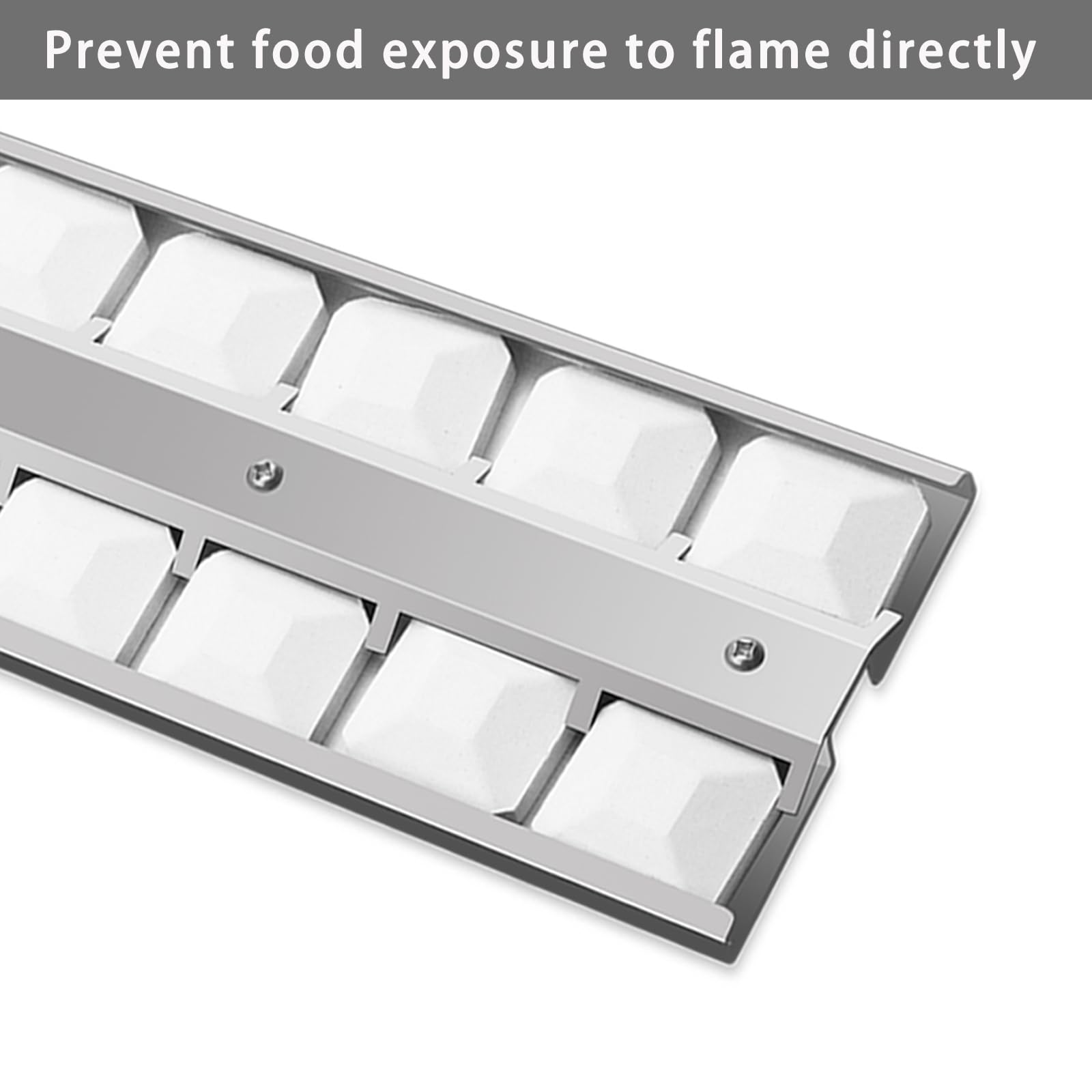 Amazon.com: Plowo Grill Briquette Tray & Ceramic Briquettes Set